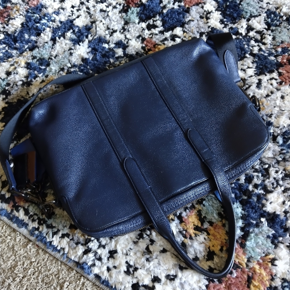 Coach Blue Leather Bag - Picture 4 of 4